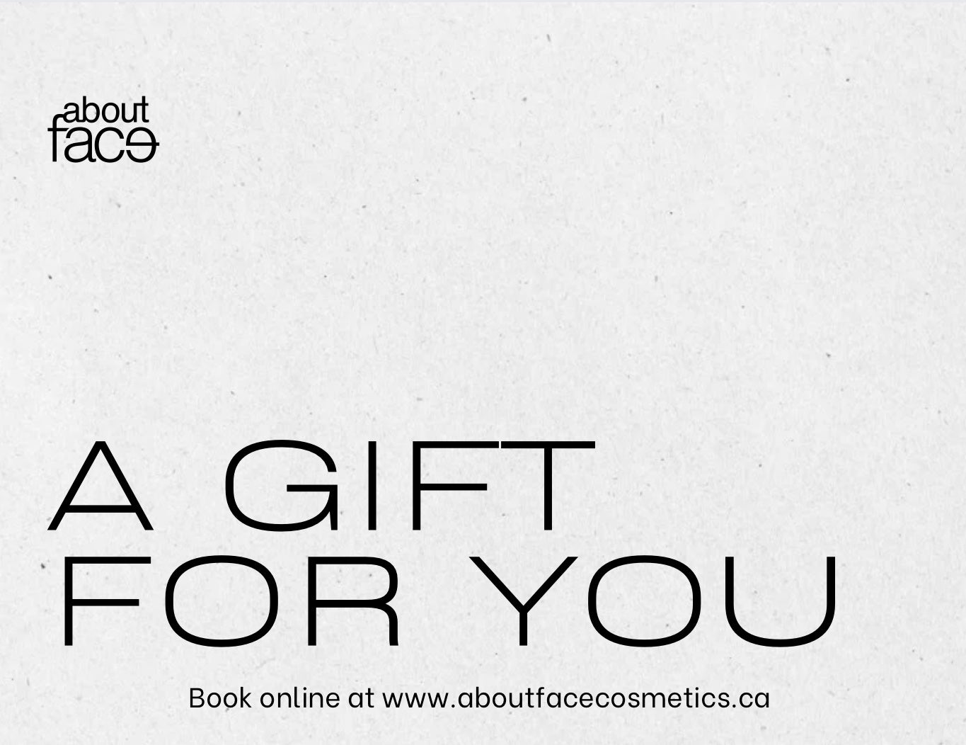 About Face Gift Certificate